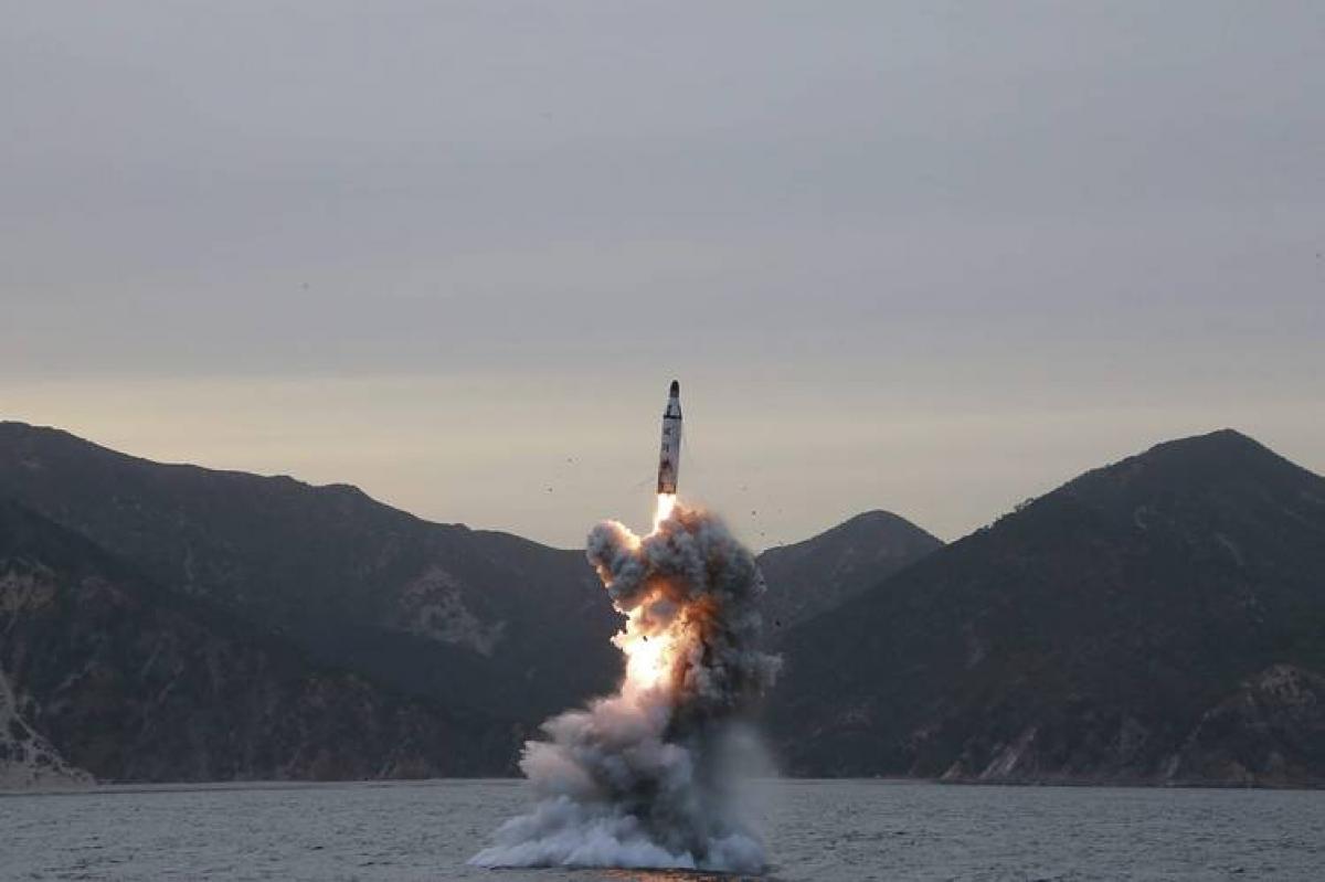 North Korea submarine test-fires ballistic missile